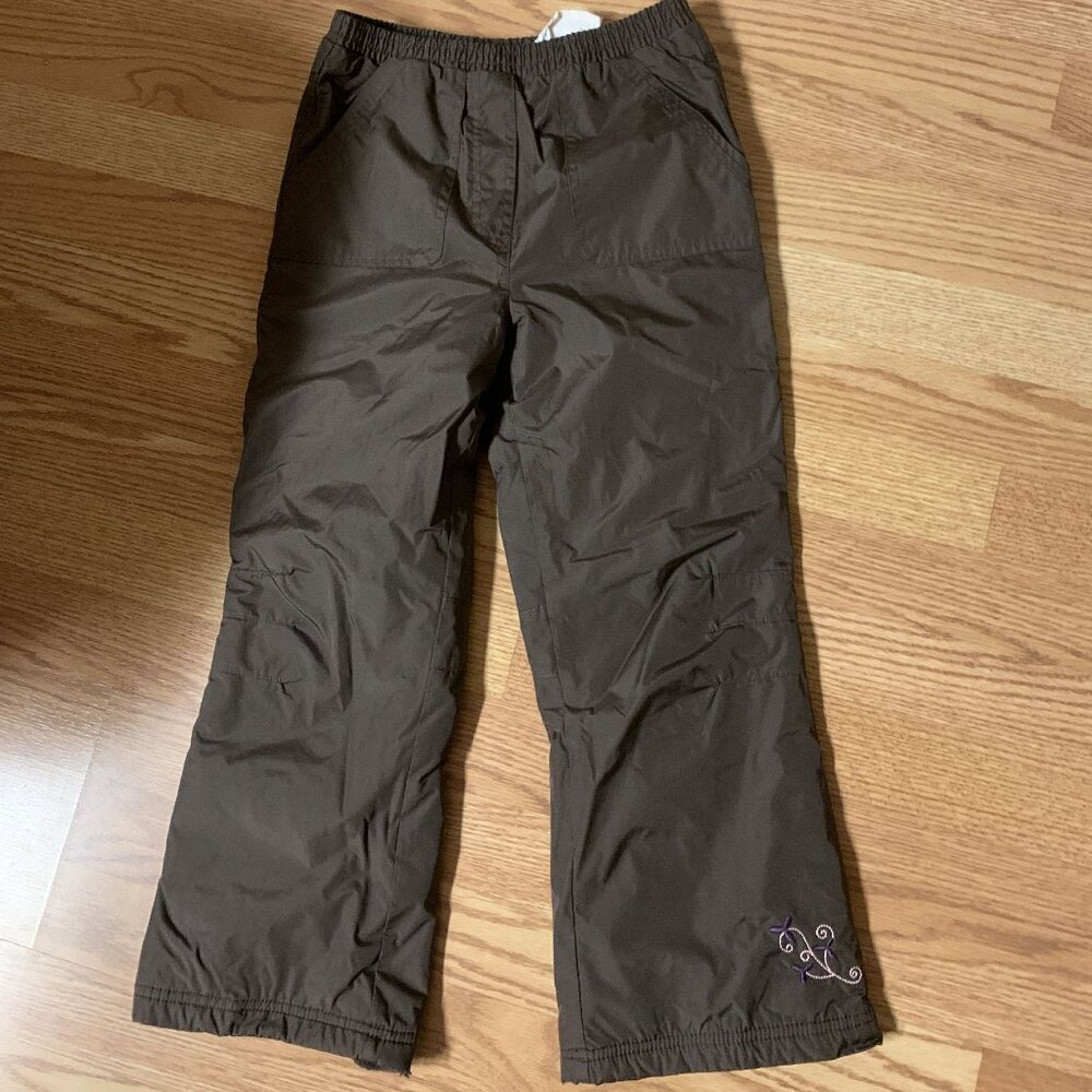 Sportek Brown Youth Size 6X Snow Pants Snowpants